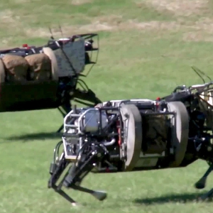 AlphaDog, U.S. Marines Robot Pack Animal - Legged Squad Support System - YouTube